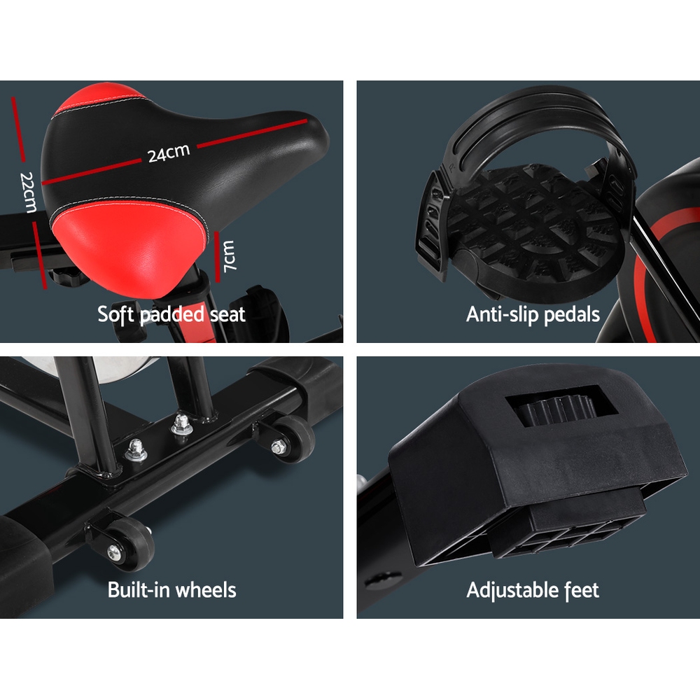 dumbell holder for spin bike