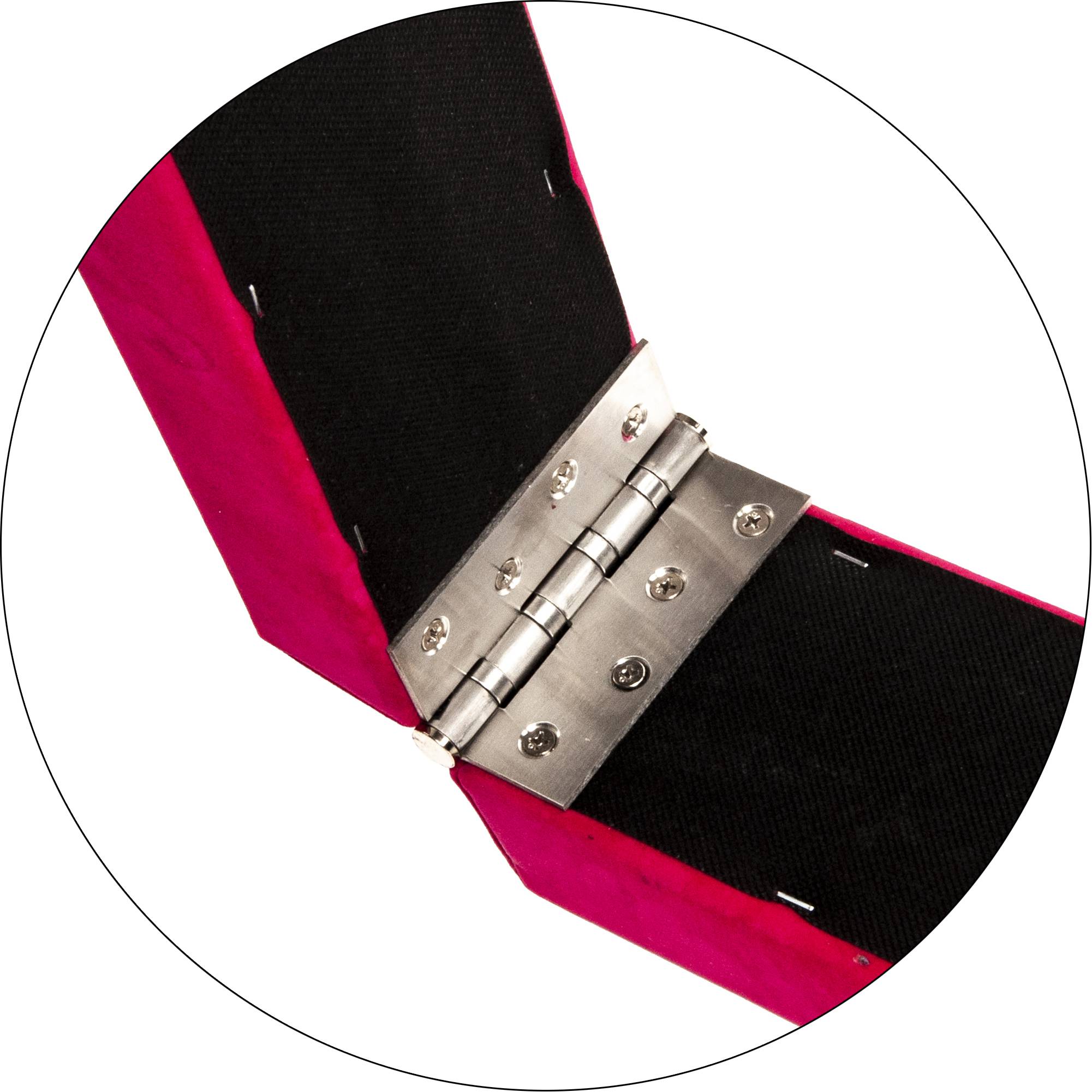 Pink Suede 8FT Gymnastics Folding Balance Beam 2.2M Hard Wearing Folding Mat 