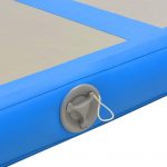 Inflatable Gymnastics Mat with Pump 300x100x10 cm PVC Blue