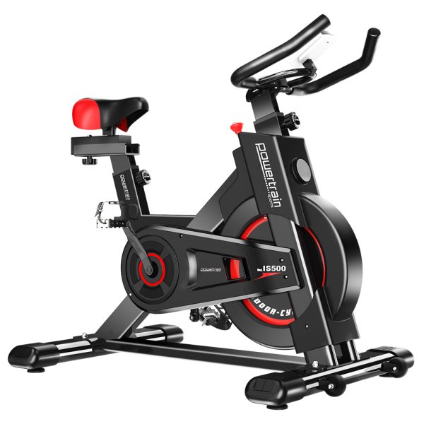 Powertrain IS-500 Heavy-Duty Exercise Spin Bike Electroplated – Black