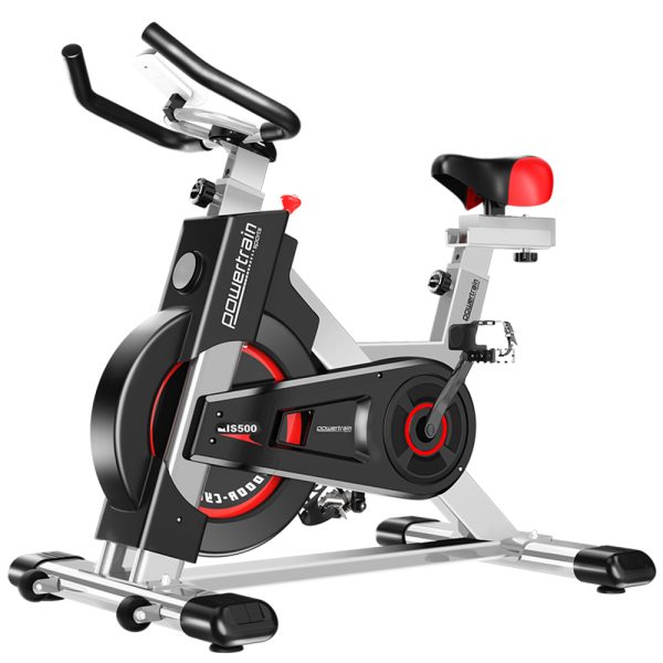 Powertrain IS-500 Heavy-Duty Exercise Spin Bike Electroplated – Silver