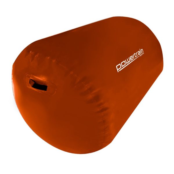 Inflatable Gymnastics Air Barrel Exercise Roller 120cm x 75cm – Orange