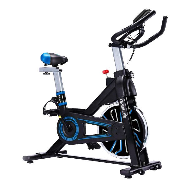 PowerTrain RX-600 Exercise Spin Bike Cardio Cycle – Blue