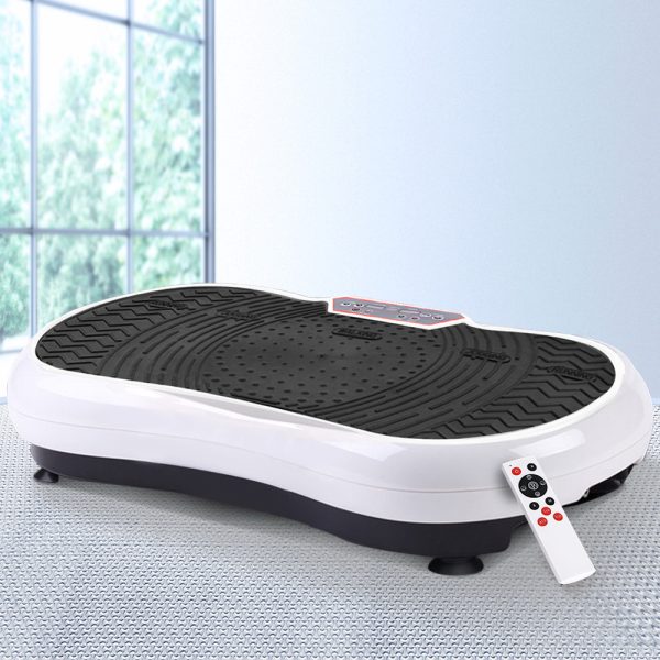 Vibration Machine Plate Platform Body Shaper Home Gym Fitness White
