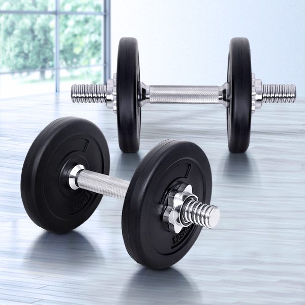 10KG Dumbbells Dumbbell Set Weight Training Plates Home Gym Fitness Exercise