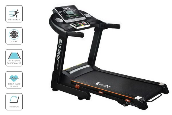 Electric Treadmill 420mm 18kmh Home Gym Exercise Machine Fitness Equipment Physical