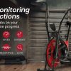 PROFLEX Air Bike Fan Resistance Exercise Fitness Bicycle Home Gym Black Pulse