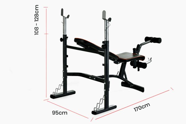 PROFLEX Weight Bench Workout Gym Press Adjustable Home Lifting Fitness Incline