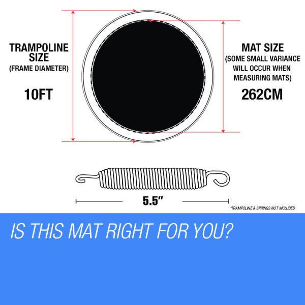 Up-Shot 10ft Replacement Trampoline Mat – Spare Foot Parts