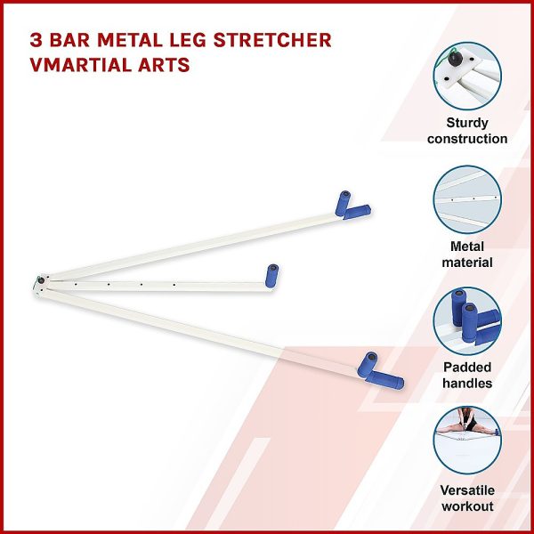 3 Bar Metal Leg Stretcher Martial Arts