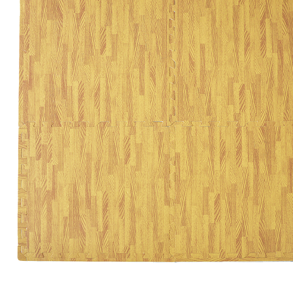 12 Tiles EVA Fitness Home Yoga Gym Interlocking Floor Puzzle Mat – Wood Colour