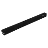 2.4m (8FT) Gymnastics Folding Balance Beam Black Synthetic Suede