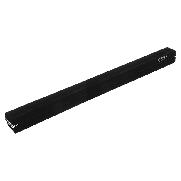 2.4m (8FT) Gymnastics Folding Balance Beam Black Synthetic Suede