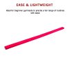 2.4m (8FT) Gymnastics Folding Balance Beam Pink Synthetic Suede