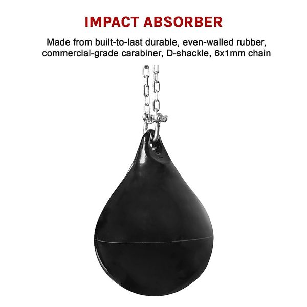 30L Water Punching Bag Aqua with D-Shackle and Chain