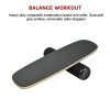 Balance Board Trainer with Adjustable Stopper Wobble Roller