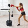 Free Standing Punching Bag Speedball Boxing Reflex Training Target Dummy Gym Black