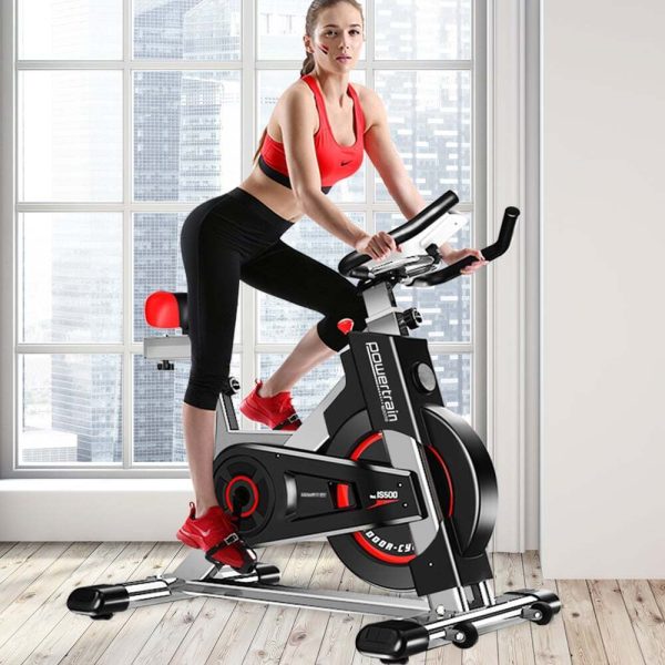 Powertrain IS-500 Heavy-Duty Exercise Spin Bike Electroplated