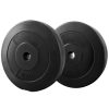 Barbell Weight Plates Standard Home Gym Press Fitness Exercise 2pcs