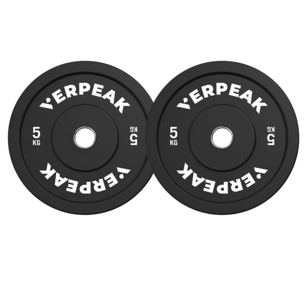 VERPEAK Black Bumper weight plates-Olympic
