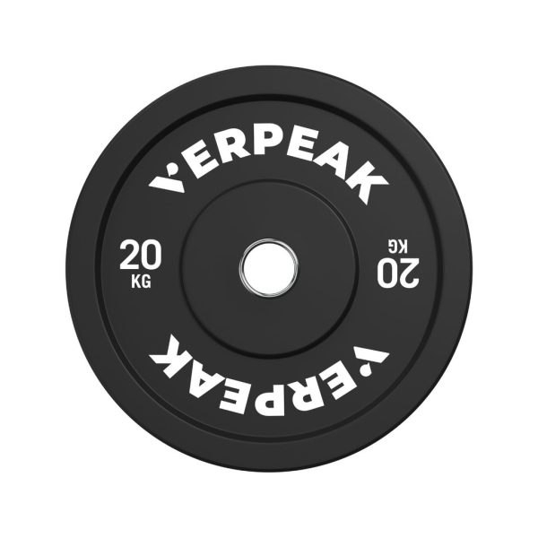 VERPEAK Black Bumper weight plates-Olympic