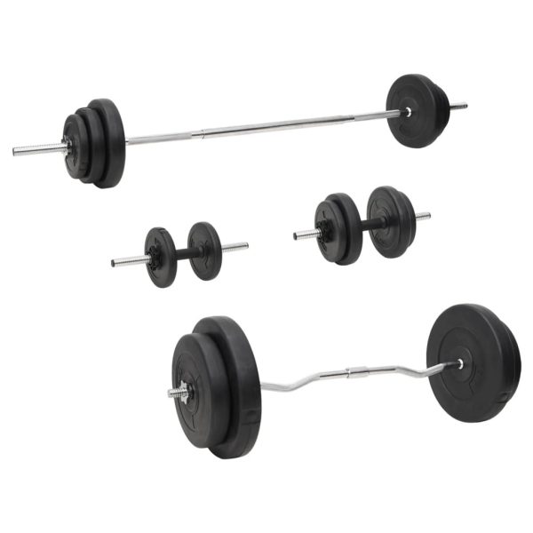 Barbell and Dumbbell with Plates