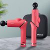 Massage Gun 90° Rotatable Deep Tissue Percussion Muscle Vibrating Pink