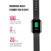 Fitness Smart Watch Heart Rate Monitor With 2X Wrist Band Replacement Strap