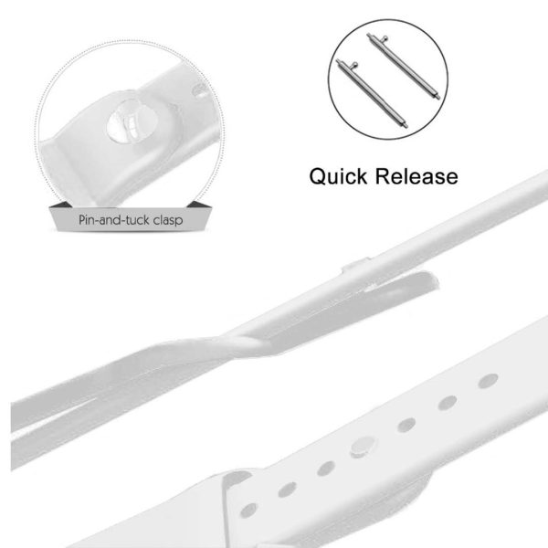 Smart Sport Watch Model B57C Compatible Wristband Replacement Bracelet Strap – White