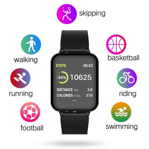 Waterproof Fitness Smart Wrist Watch Heart Rate Monitor Tracker