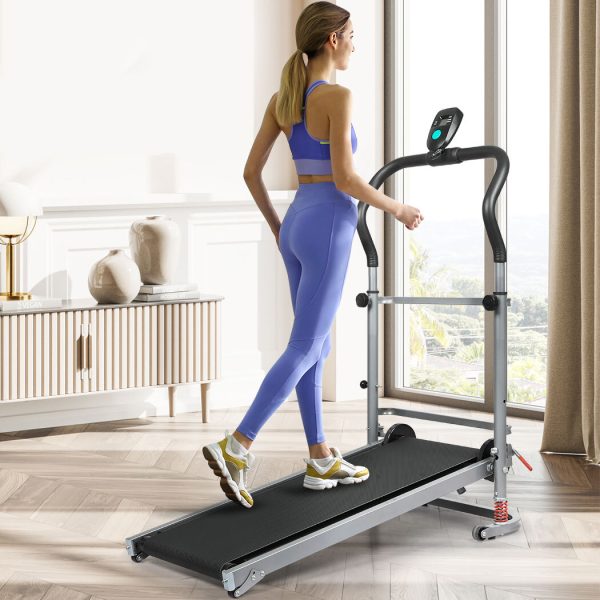 Manual Treadmill Mini Fitness Machine Walking Home Gym Exercise Foldable