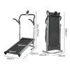 Manual Treadmill Foldable Incline Exercise Fitness Walk Machine Home Gym