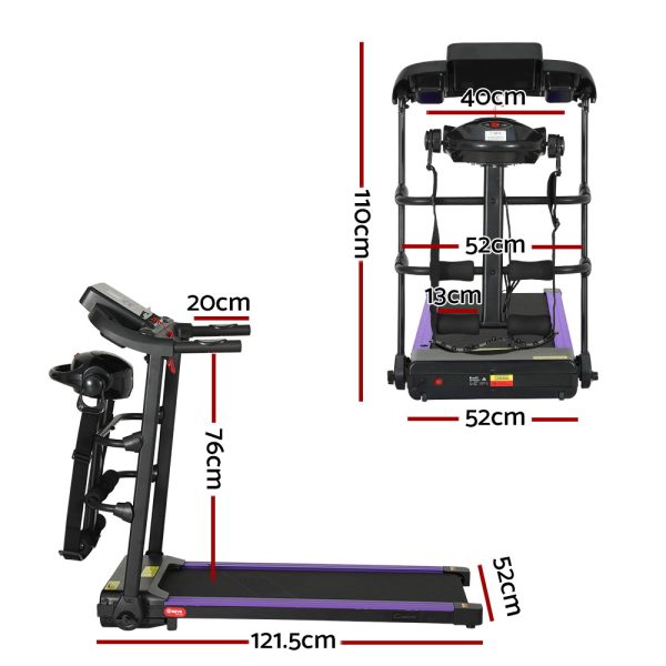 Treadmill Electric Home Gym Fitness Excercise Machine w/ Massager 400mm