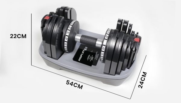 2 x 25kg Adjustable Dumbbell Set Weights Dumbbells Home Gym Fitness Pair