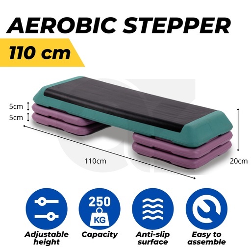 Aerobic stepper 110cm (Green&Pink)