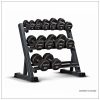 3-Tier Dumbbell Holder Rack Multilevel Weight Storage Organizer for Home Gym