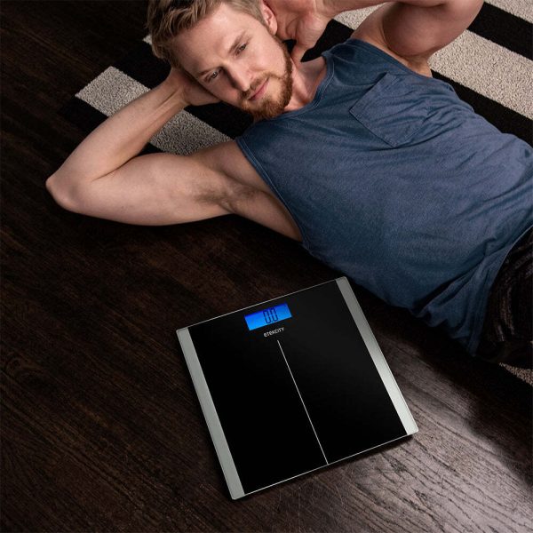 Digital Body Weight Bathroom Scale – Black – 2 Pack