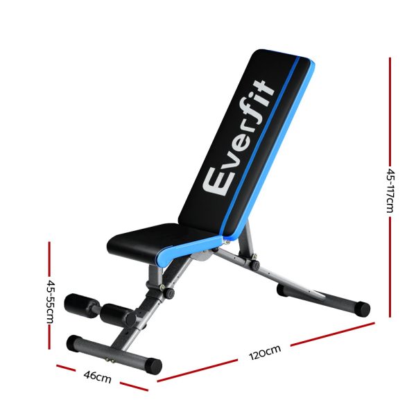 Weight Bench Adjustable FID Bench Press Home Gym 330kg Capacity