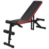 Adjustable Sit-up Bench with Barbell and Dumbbell Set – 60.5 kg