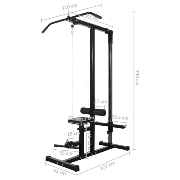 Power Tower with Barbell and Dumbbell Set – 60.5 kg