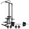 Power Tower with Barbell and Dumbbell Set – 60.5 kg