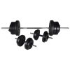 Power Tower with Barbell and Dumbbell Set – 60.5 kg