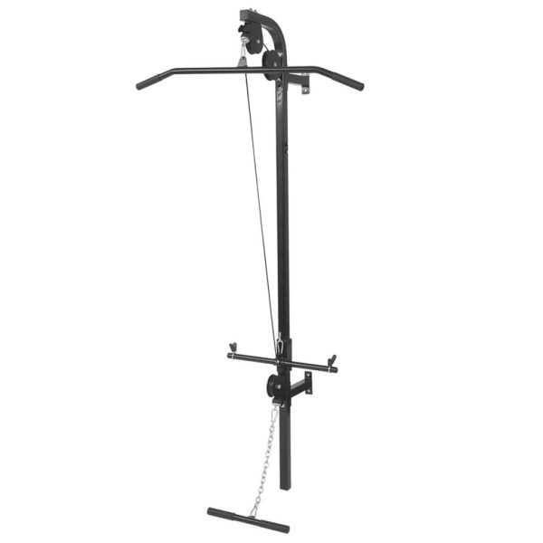 Wall-mounted Power Tower with Barbell and Dumbbell Set – 30.5 kg