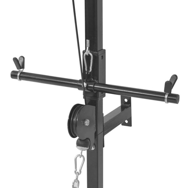 Wall-mounted Power Tower with Barbell and Dumbbell Set – 30.5 kg