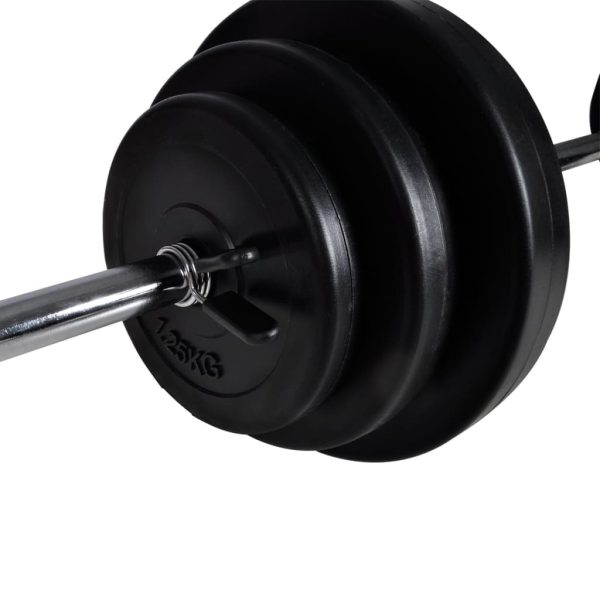 Wall-mounted Power Tower with Barbell and Dumbbell Set – 30.5 kg