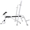 Workout Bench with Weight Rack Barbell and Dumbbell Set – 60.5 kg
