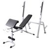 Workout Bench with Weight Rack Barbell and Dumbbell Set – 60.5 kg