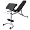 Workout Bench with Weight Rack Barbell and Dumbbell Set – 60.5 kg
