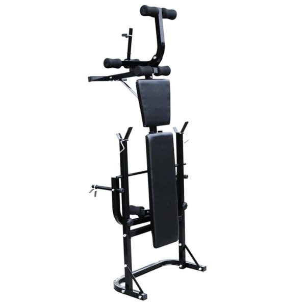 Weight Bench with Weight Rack&Barbell and Dumbbell Set – 60.5 kg