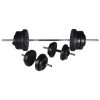 Weight Bench with Weight Rack&Barbell and Dumbbell Set – 60.5 kg